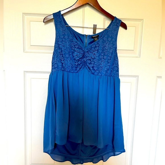 Dresses & Skirts - Torrid size 0 Blue Lace Mini Dress